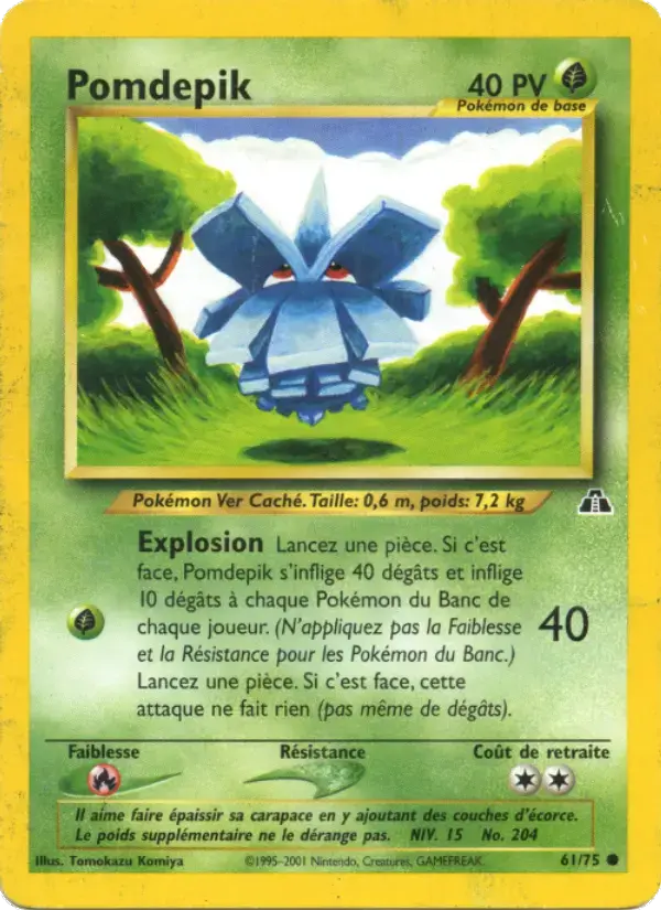 Carte Pokémon Pomdepik #61 — Neo Discovery