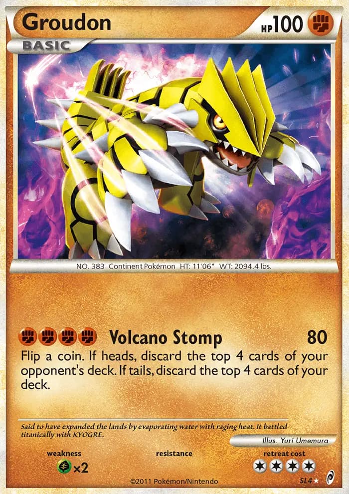 Carte Pokémon Groudon #99 — L'Appel des Légendes