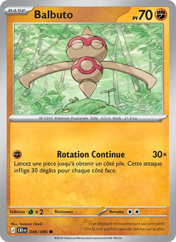 Carte Pokémon Balbuto #046 — Chaos Ascendant