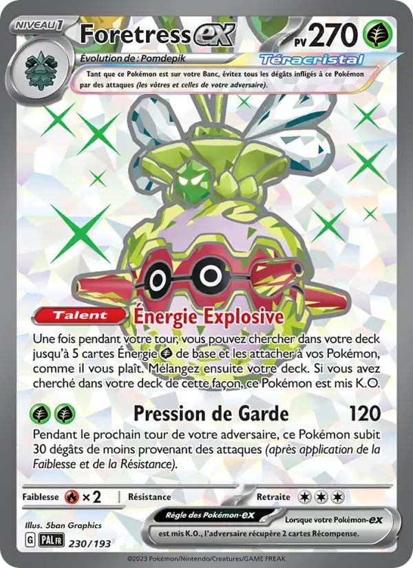 Carte Pokémon Foretress-ex #230 — Évolutions à Paldea