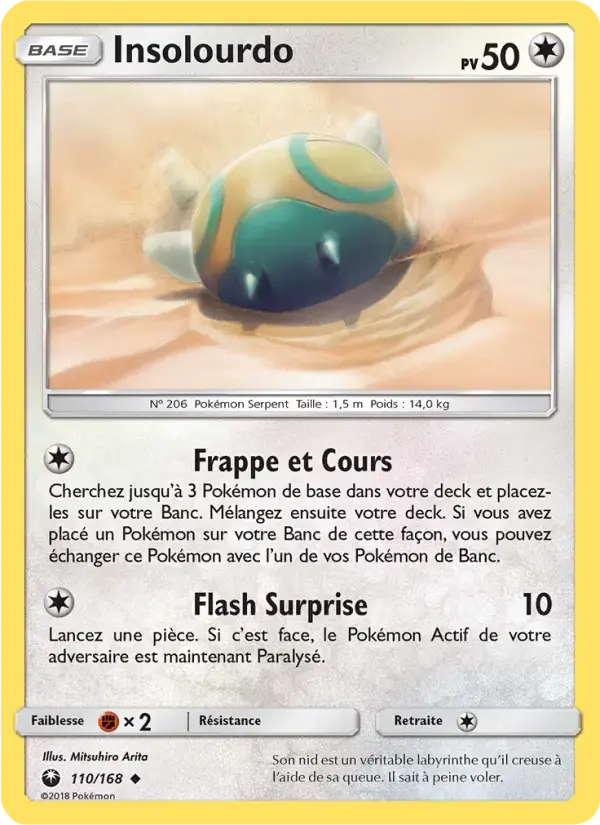 Carte Pokémon Insolourdo #110 — Tempête Céleste