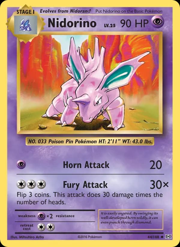 Nidorino #44 — Evolutions