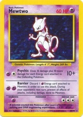 Mewtwo #10 — Base Set