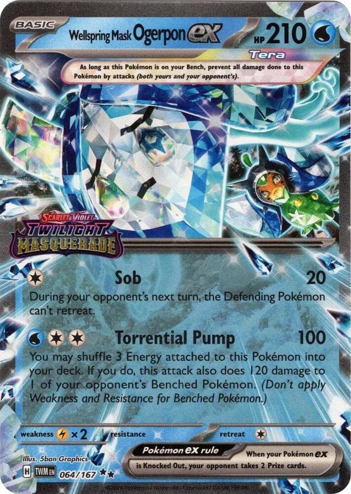 Wellspring Mask Ogerpon ex #064 Stamp — Twilight Masquerade