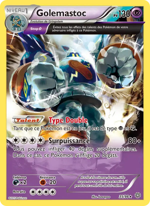 Carte Pokémon Golemastoc #35 — Origines Antiques