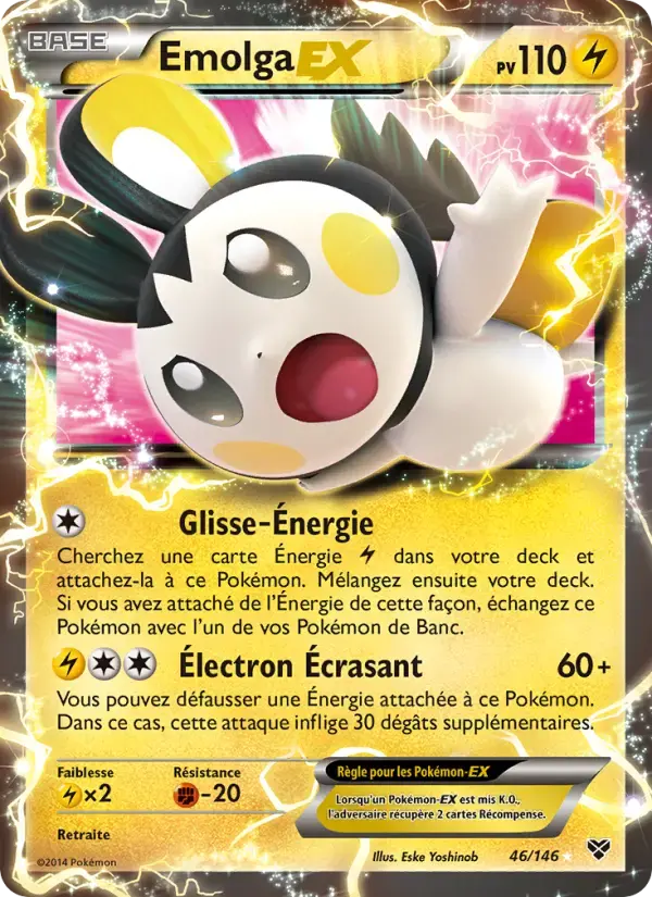 Carte Pokémon Emolga EX #46 — XY