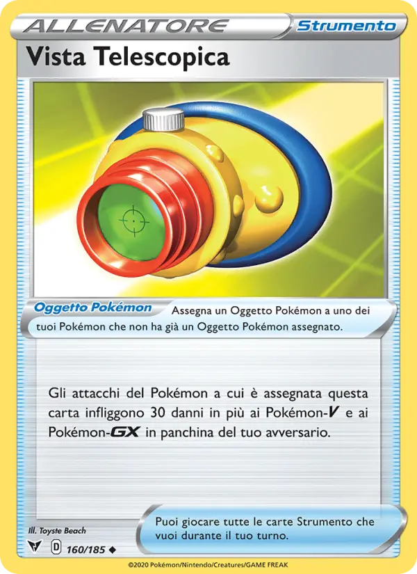 Carte Pokémon Viseur Téléscopique #160 — Voltage Éclatant