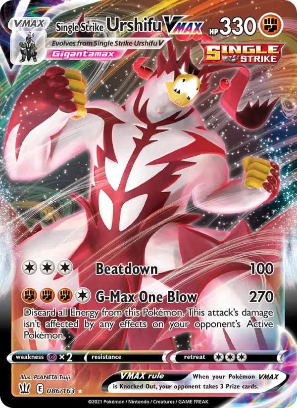 Single Strike Urshifu VMAX #86 — Battle Styles