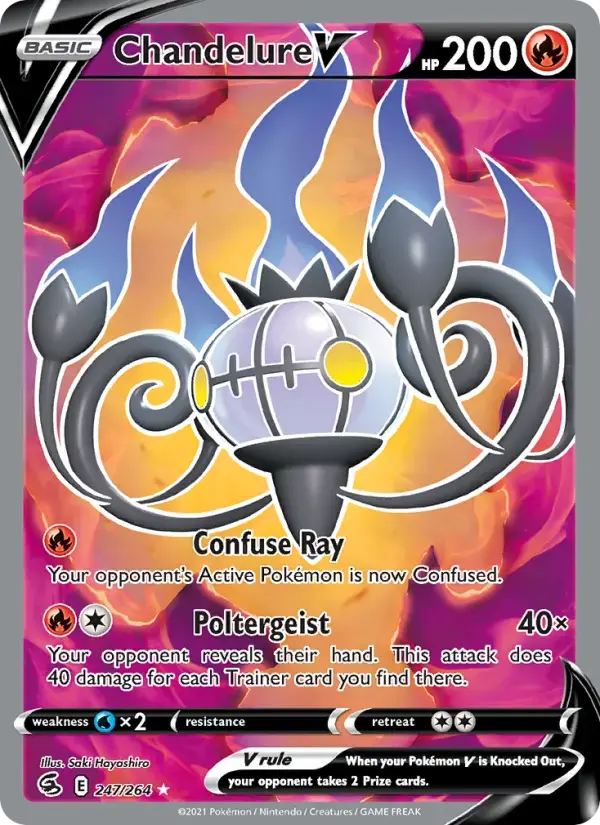 Chandelure V #247 — Fusion Strike