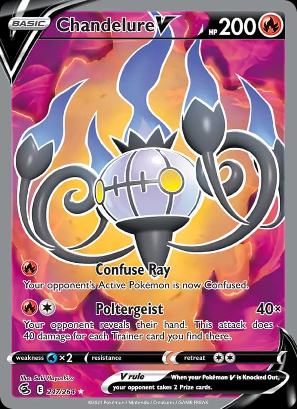 Chandelure V #247 — Fusion Strike