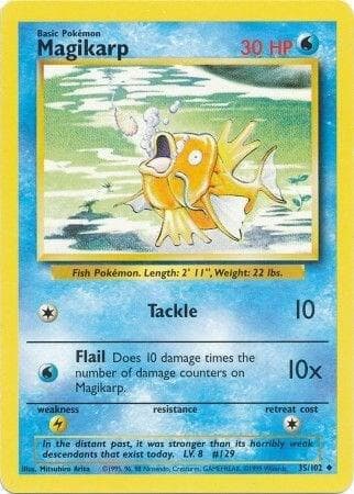Carte Pokémon Magicarpe #35 — Set de Base