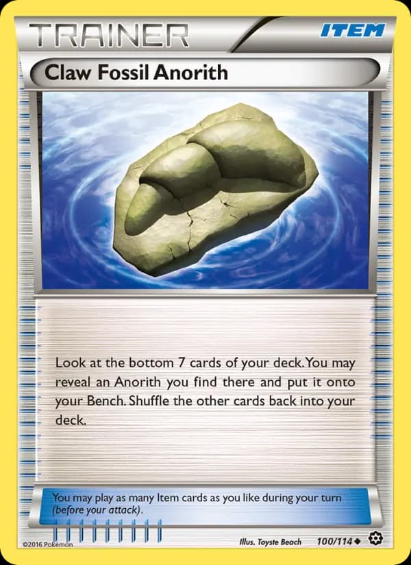 Claw Fossil Anorith #100 — Steam Siege