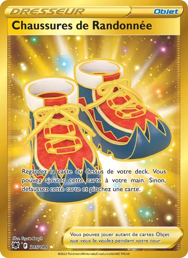 Carte Pokémon Chaussures de Randonnée #215 — Astres Radieux