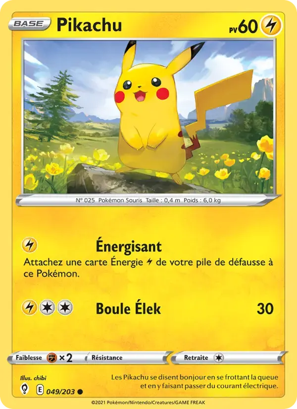 Carte Pokémon Pikachu #49 — Évolution Céleste
