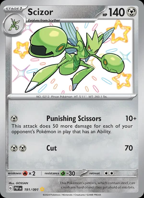Scizor #191 — Paldean Fates