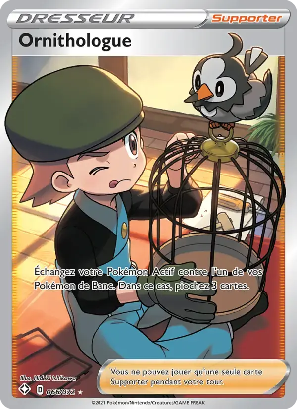 Carte Pokémon Ornithologue #66 — Destinées Radieuses