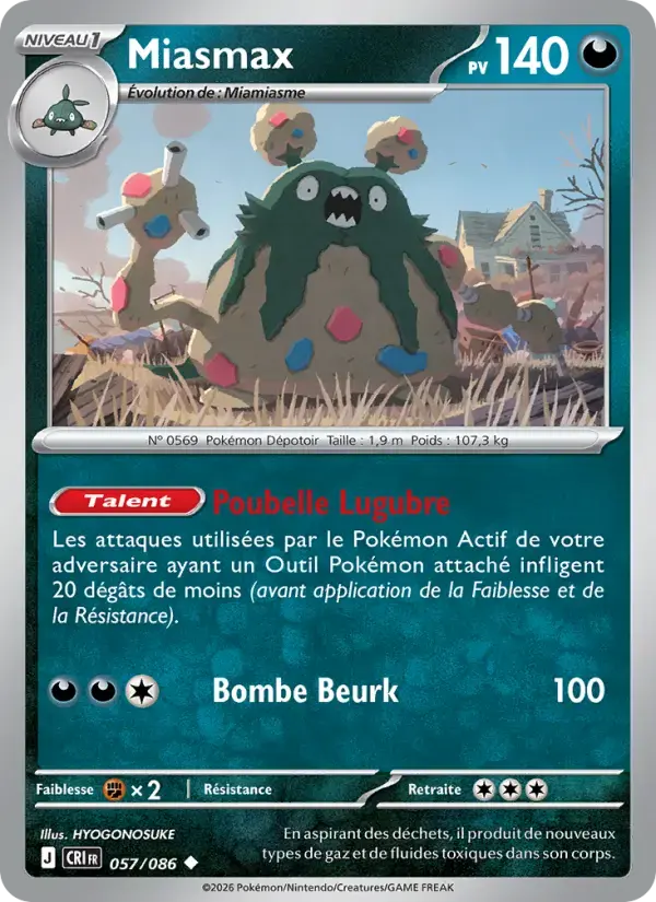 Carte Pokémon Miasmax #057 — Chaos Ascendant