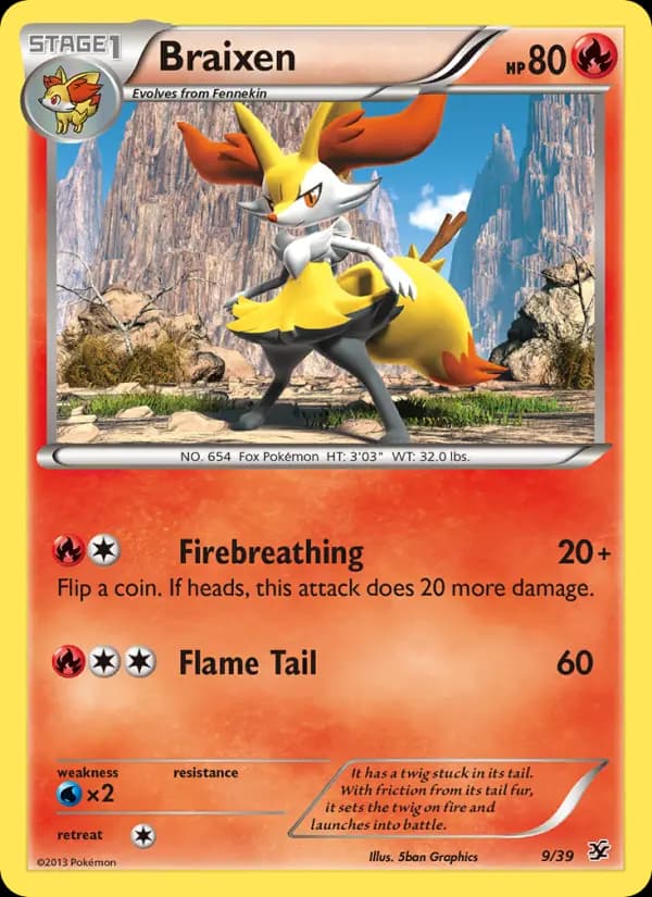 Braixen #9 — Kalos Starter Set