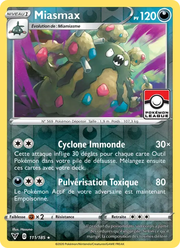 Carte Pokémon Miasmax #111 — Voltage Éclatant