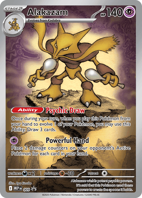 Carte Pokémon Alakazam #009 — Promos Méga-Évolution