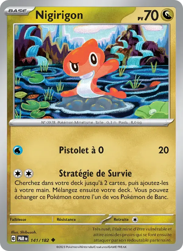 Carte Pokémon Nigirigon #141 — Faille Paradoxe