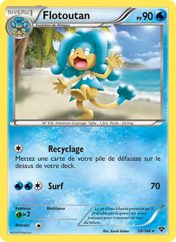 Carte Pokémon Flotoutan #38 — XY