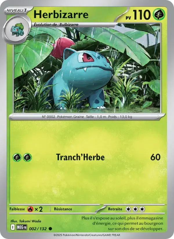 Carte Pokémon Herbizarre #002 — Méga-Évolution