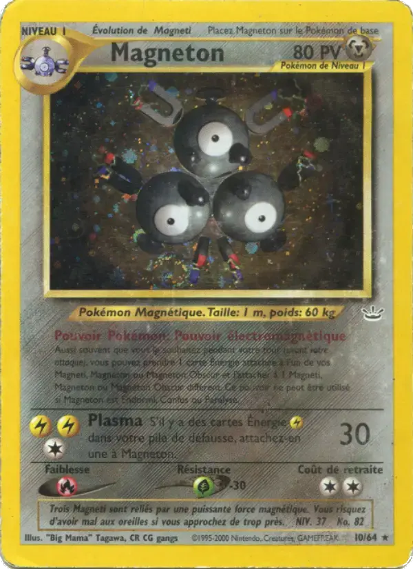 Carte Pokémon Magneton #10 — Neo Revelation