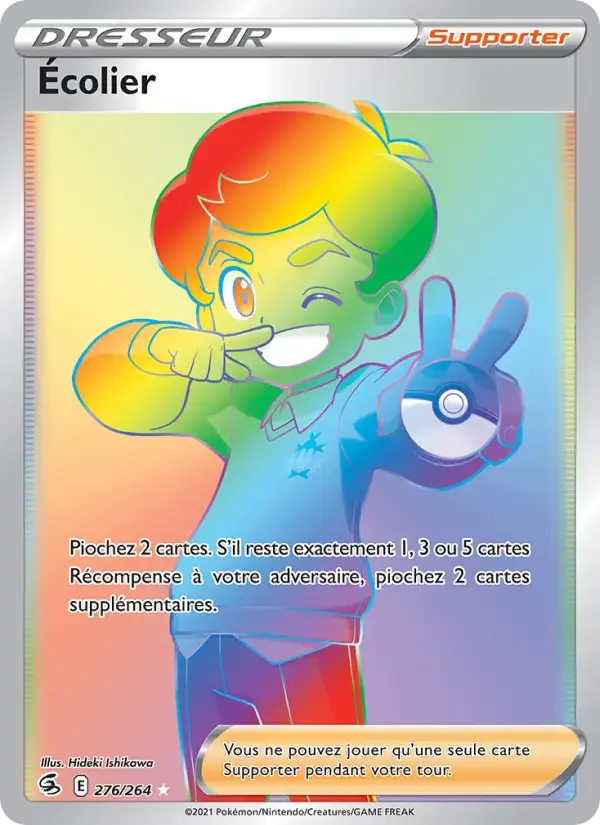 Carte Pokémon Écolier #276 — Poing de Fusion