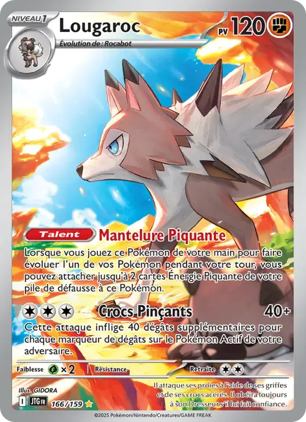 Carte Pokémon Lougaroc #166 — Aventures Ensemble