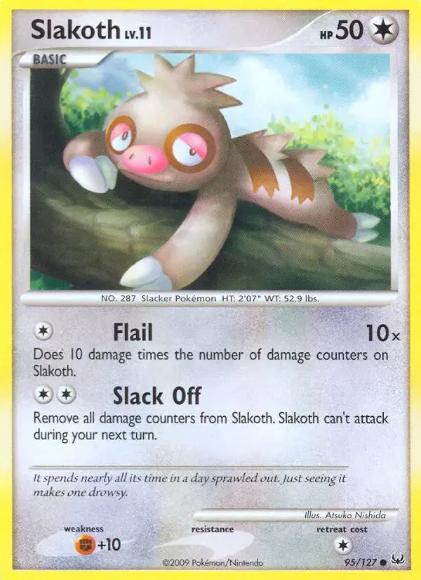 Slakoth #95 — Platinum