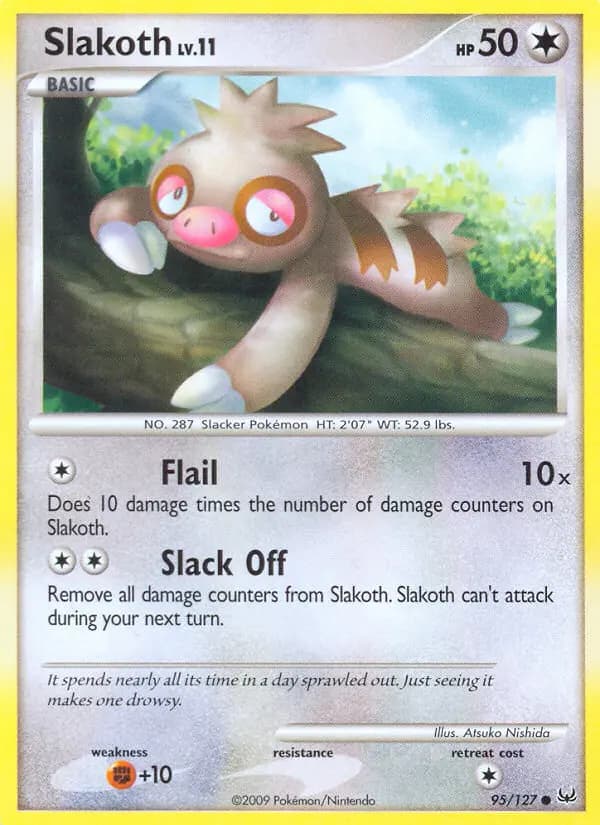 Slakoth #95 — Platinum