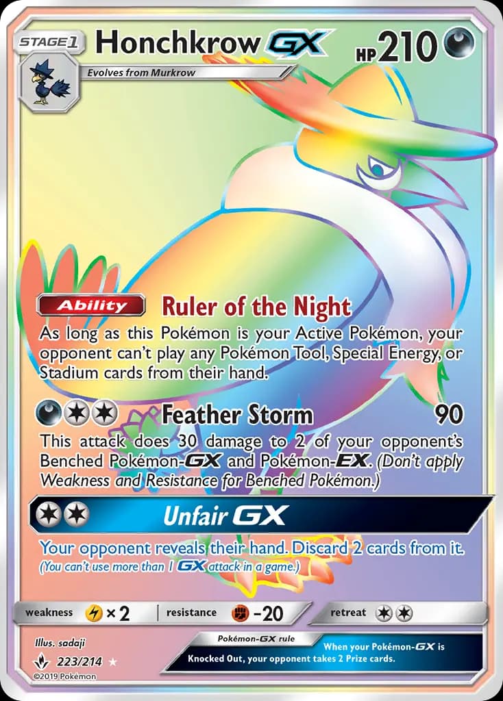 Honchkrow GX #223 — Unbroken Bonds