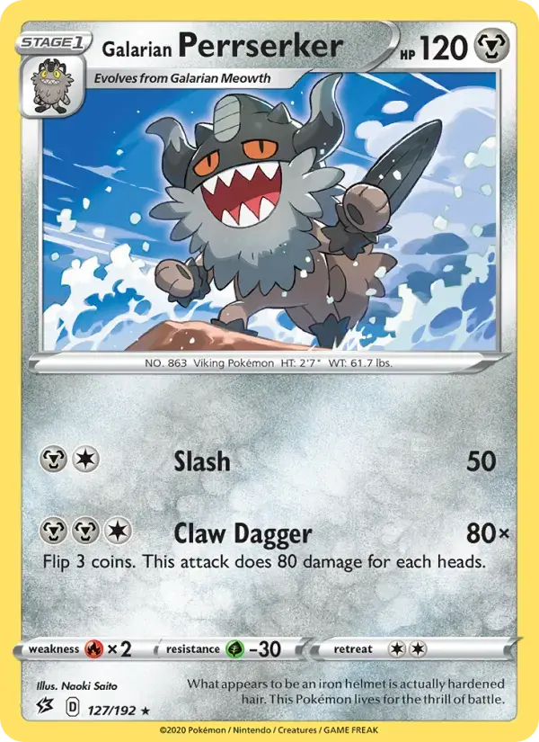 Galarian Perrserker #127 — Rebel Clash