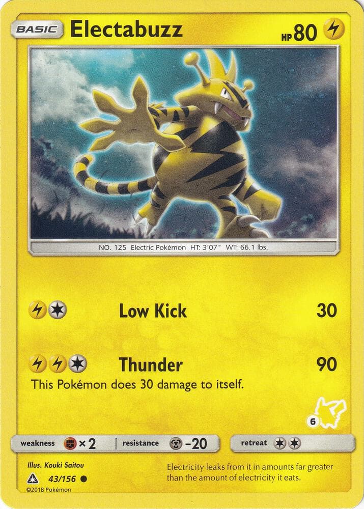 Electabuzz #043 Stamp V1 — Ultra Prism