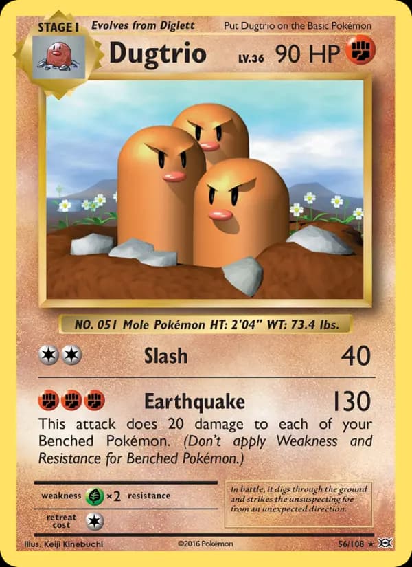 Dugtrio #56 — Evolutions