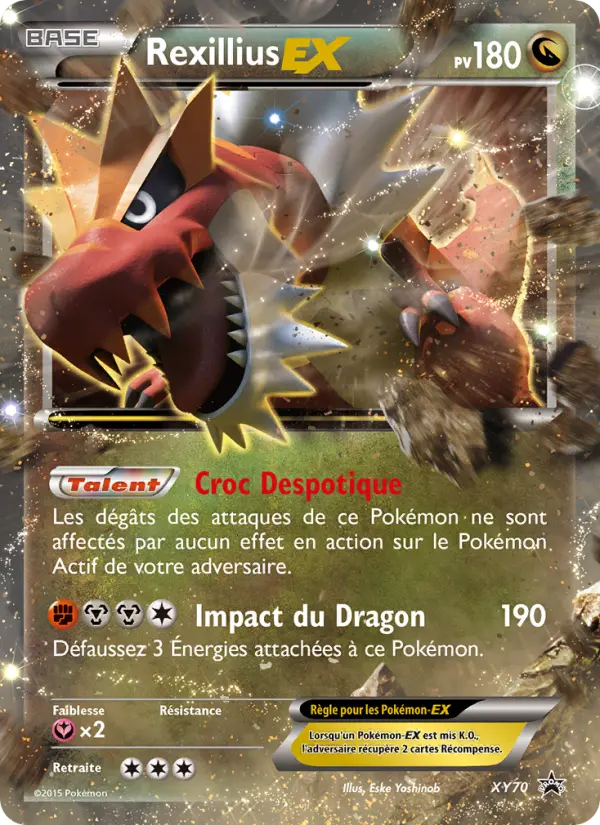 Carte Pokémon Rexillius EX #XY70 — Promos X&Y