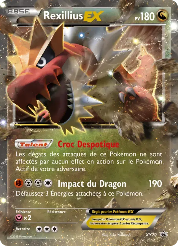 Carte Pokémon Rexillius EX #XY70 — Promos X&Y
