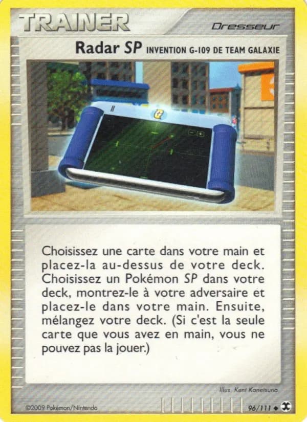 Carte Pokémon Radar SP Invention G-109 de Team Galaxie #96 — Rivaux Émergeants