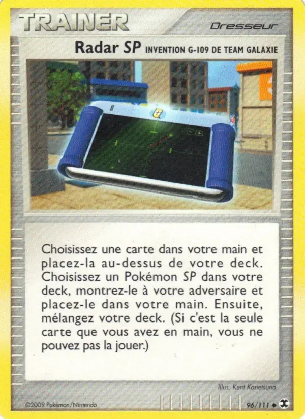 Carte Pokémon Radar SP Invention G-109 de Team Galaxie #96 — Rivaux Émergeants