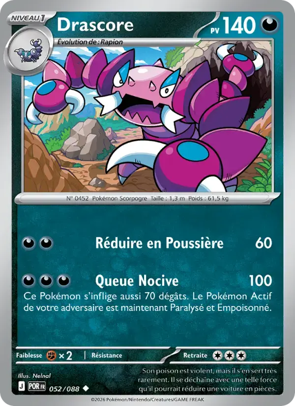 Carte Pokémon Drascore #052 — Équilibre Parfait