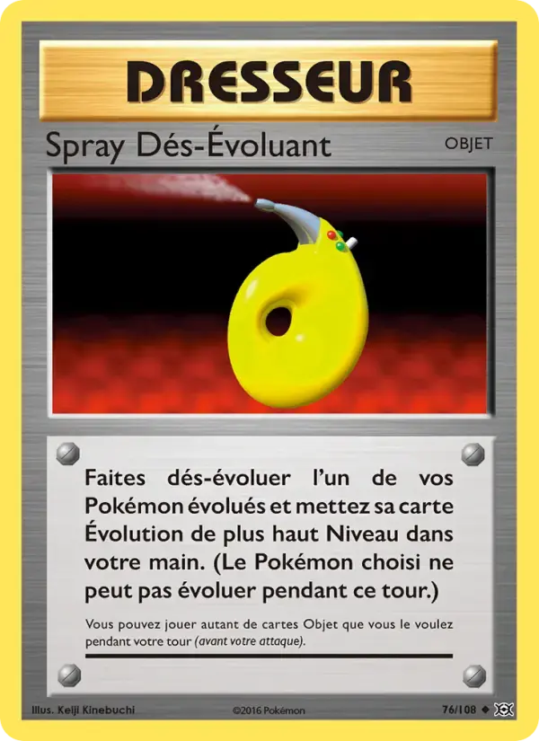 Carte Pokémon Spray Dés-Évoluant #76 — Évolutions XY