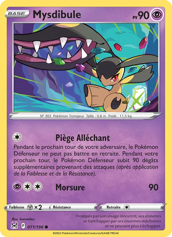 Carte Pokémon Mysdibule #071 — Origine Perdue