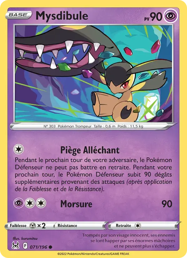 Carte Pokémon Mysdibule #071 — Origine Perdue