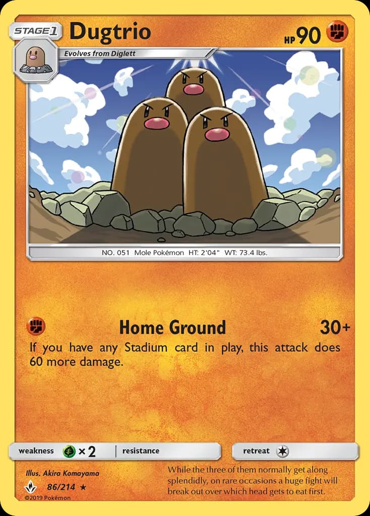 Dugtrio #86 — Unbroken Bonds