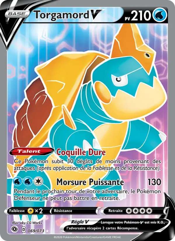 Carte Pokémon Torgamord V #69 — La Voie du Maître