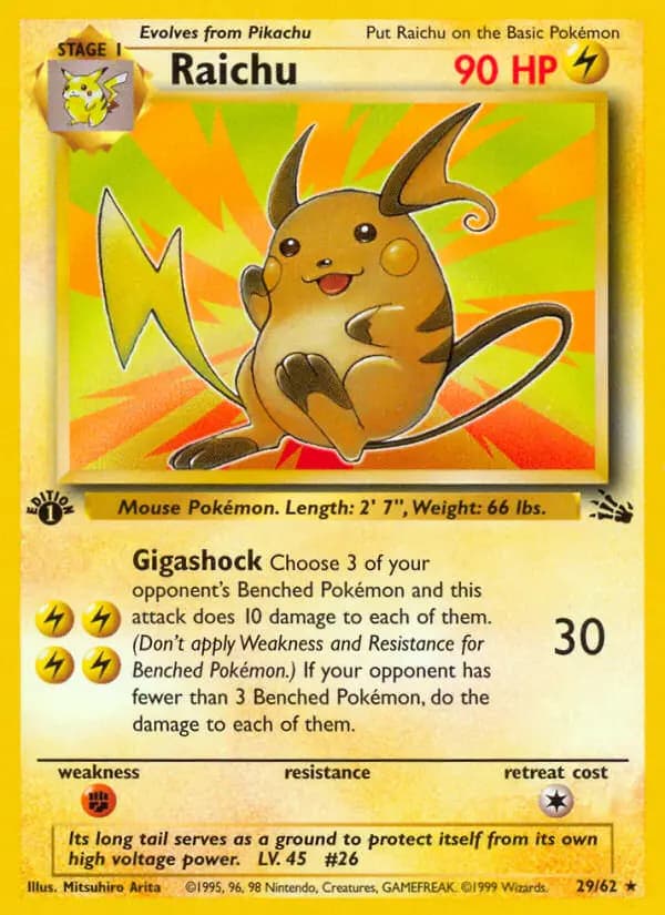 Raichu #29 — Fossil
