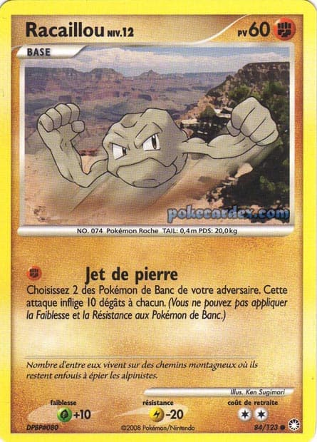 Carte Pokémon Racaillou #84 — Trésors Mystérieux