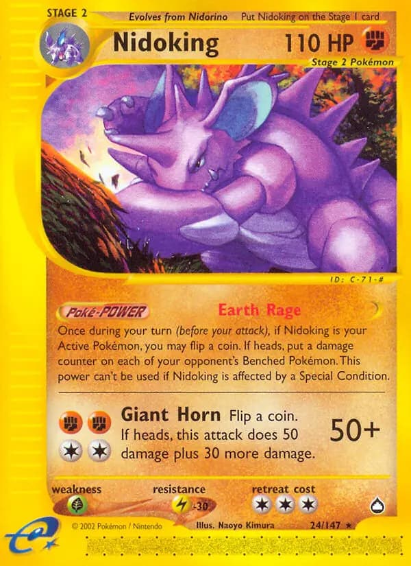 Nidoking #24 — Aquapolis