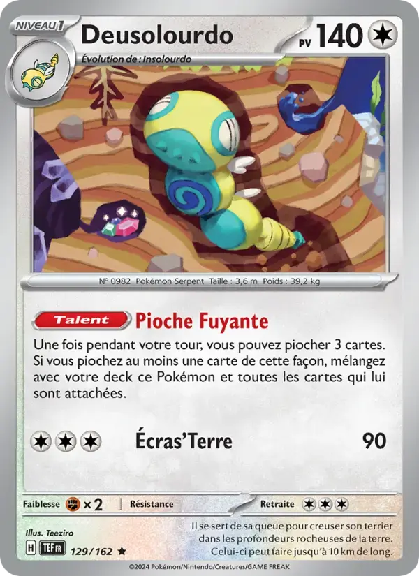 Carte Pokémon Deusolourdo #129 — Forces Temporelles